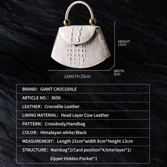 DON JOHN Crocodile Bags Luxury Handbag Women's
